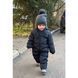 Комбінезон дитячий на пуху з хутряною опушкою, 100см, Чорний 11050-100см-Чорний фото 5