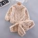 Костюм дитячий домашній махровий з візерунком (Бежевий 100 см, 3 роки) 12942-100см-Бежевий фото 3