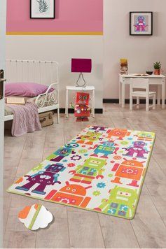 Коврик в детскую комнату Chilai home ROBOT RENKLI фото
