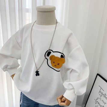 Світшот дитячий Sad Bear (Білий 80см) фото