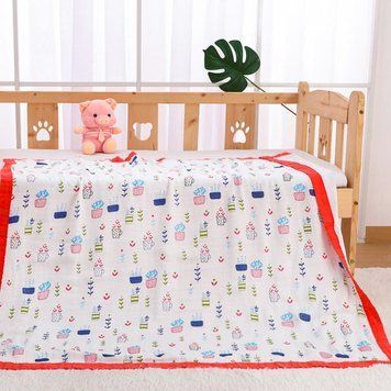 Дитячий плед Baby з окантуванням (Червона 120см) фото