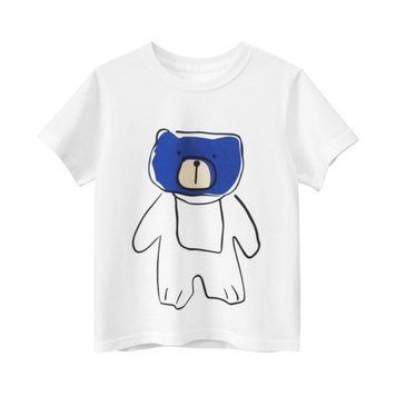 Футболка дитяча з принтом Art Bear (Белый 160см) фото