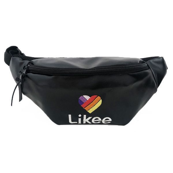 Бананка черная из экокожи Likee. Модель: 22473 фото