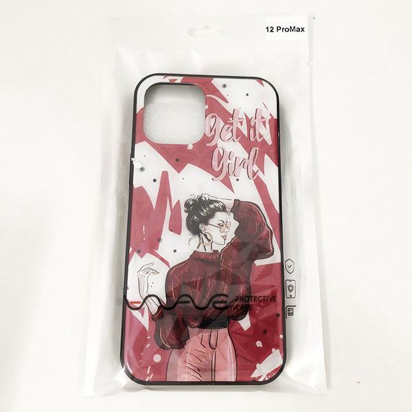 Чехол для Apple Iphone 12 Pro Max. Get it girl! красный фото