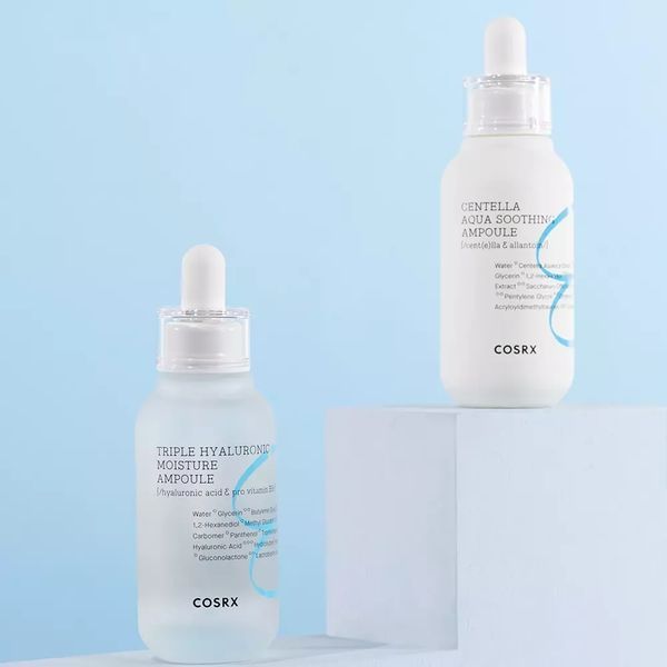 Cosrx - Увлажняющая ампула для лица с тройной гиалуроновой кислотой - Hydrium Triple Hyaluronic Ampoule - 40ml фото