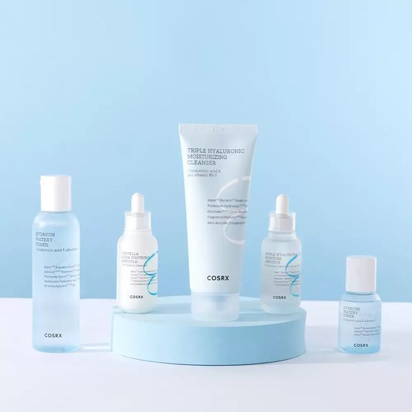 Cosrx - Увлажняющая ампула для лица с тройной гиалуроновой кислотой - Hydrium Triple Hyaluronic Ampoule - 40ml фото