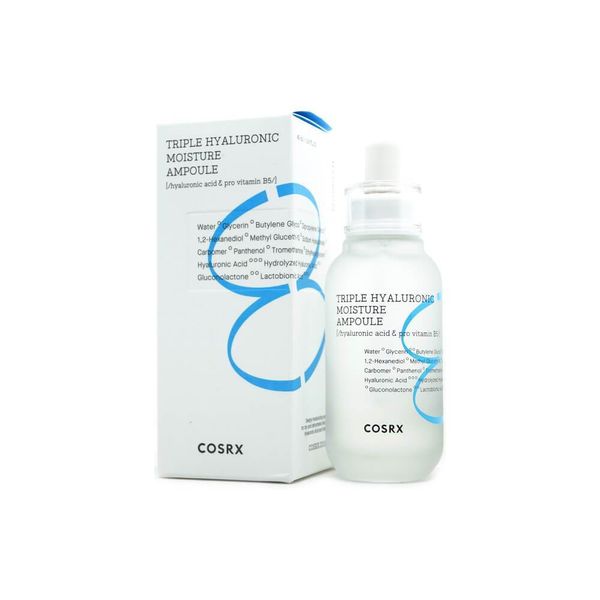 Ампульна сироватка з гіалуроновою кислотою COSRX Hydrium Triple Hyaluronic Moisture Ampoule, 40 мл фото