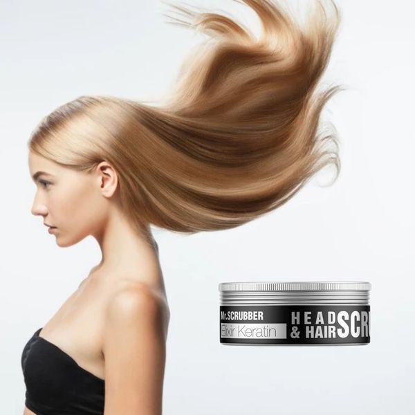 Скраб для волосся і шкіри голови Elixir Keratin TM Mr.SCRUBBER фото