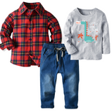 Костюм дитячий трійка Dino (Сірий 100см) 6241-100см-Серый фото