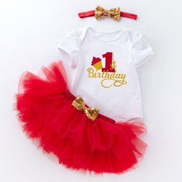 Боди детский 1st Birthday 59см Красный (4871) фото