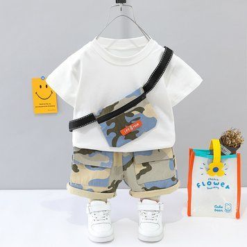 Костюм дитячий двійка з сумкою Life Your (Білий 120см) фото