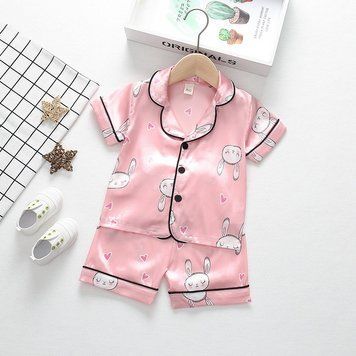 Дитяча піжама з яскравими малюнками XBR Kids (Пудра 110см) фото