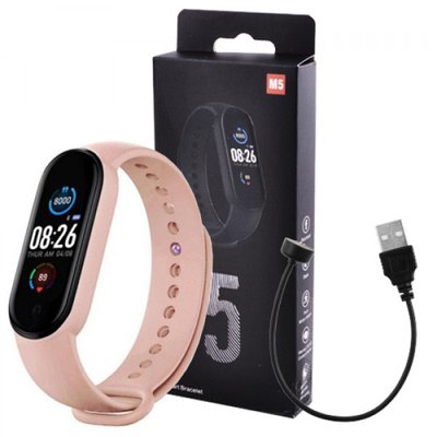 Смарт браслет M5 Smart Bracelet Фітнес трекер Watch Bluetooth. Колір рожевий фото