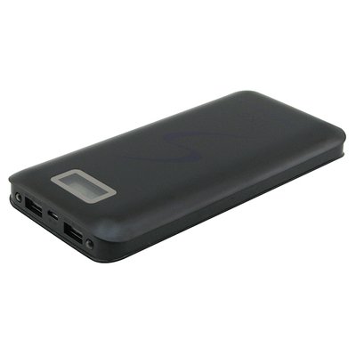 Мобільна зарядка портативна Power Bank 9600mAh UKC, Зовнішній акумулятор, Зарядка power bank. Колір: чорний фото