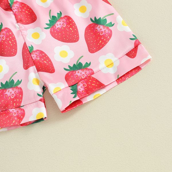 Дитяча літня піжама для дівчаток Sleepwear Strawberry, Рожевий, 100 см фото