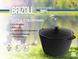 Казан чугунный туристический с крышкой 6 л Brizoll_KT06-1 фото 8