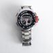 Часы наручные QUAMER в коробке, браслет карбон, dual time, waterproof с красными вставками ws23653 фото 2