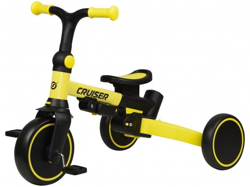 Біговел Tri-cycle 6in1 Cruiser Milano 002 з сумкою (Жовтий) фото
