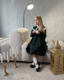 Сукня фланелева з мереживом для дівчинки Alwair Kids Зелений 128см 81053 фото