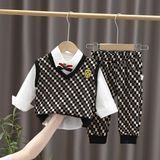 Костюм дитячий трійка Philip Tide Boy (Коричневий 100см) 13074-100см-Коричневий фото