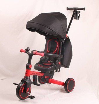 Беговел Tri-cycle 6in1 Cruiser Milano 002 with bag (Красный) фото