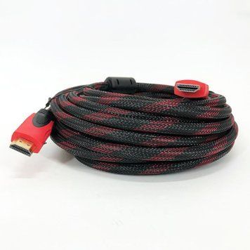 Кабель HDMI - HDMI 10m усиленный в обмотке 10м шнур фото