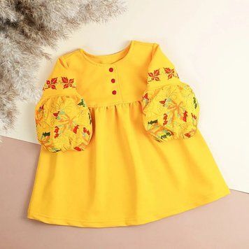 Вишите плаття з довгим рукавом "Амарі" фото