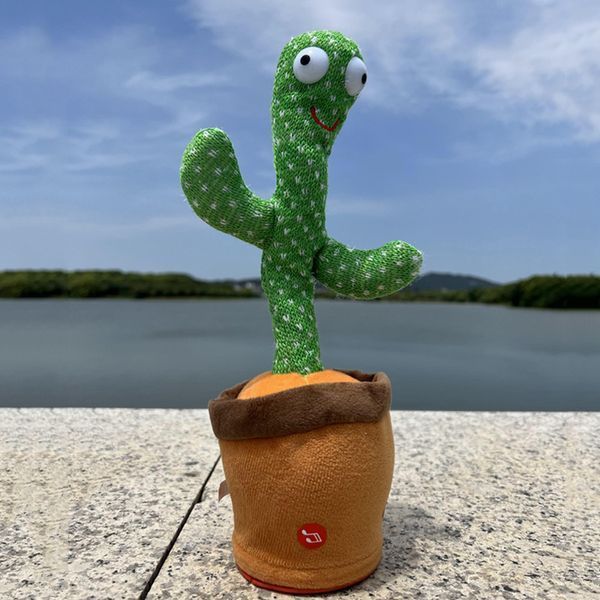 Танцующий кактус поющий 120 песен с подсветкой Dancing Cactus TikTok игрушка Повторюшка кактус фото