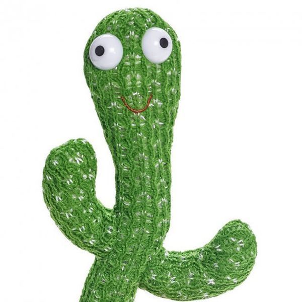 Танцующий кактус поющий 120 песен с подсветкой Dancing Cactus TikTok игрушка Повторюшка кактус фото