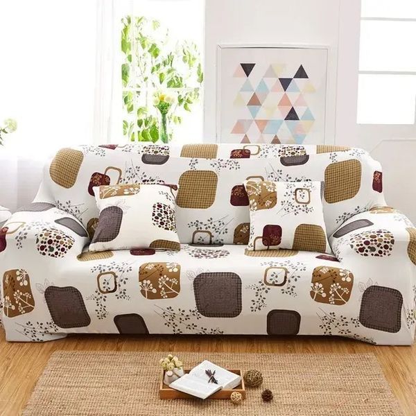 Чохол на 2-місний диван еластичний Homytex Біфлекс Принт фото