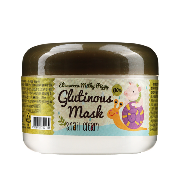 Крем-Маска Нічна З Муцином Равлика Elizavecca Milky Piggy Glutinous Mask 80% Snail Cream, 100 Мл фото