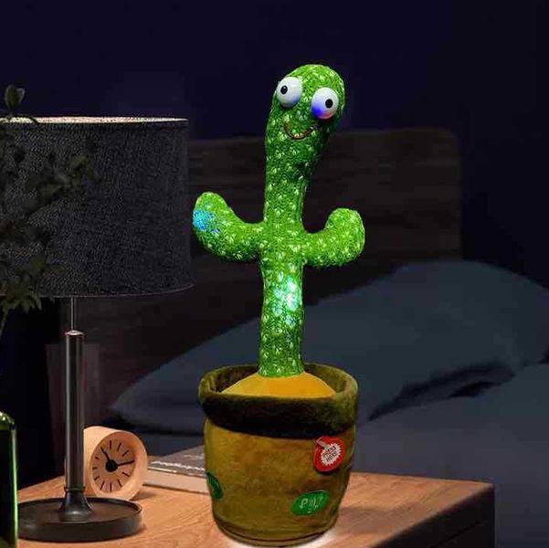 Танцующий кактус поющий 120 песен с подсветкой Dancing Cactus TikTok игрушка Повторюшка кактус фото