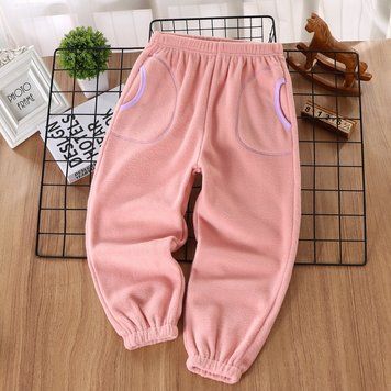 Штани дитячі флісові Baby Basic (Рожевий 110см) фото