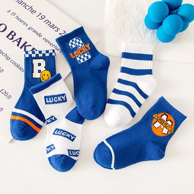 Набір шкарпеток дитячих Lucky 5 пар (Синій 1-3 роки) фото