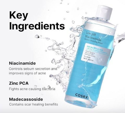 Мицеллярная вода с ниацинамидом Cosrx Low pH Niacinamide Micellar Cleansing Water, 400 мл фото