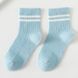 Носки детские однотонные с полосками Baby Socks (Голубой 1-3 года) фото