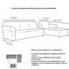 Набір чохлів на кутовий диван 3.2 Homytex еластичний білфлекс 6-12804 фото 7