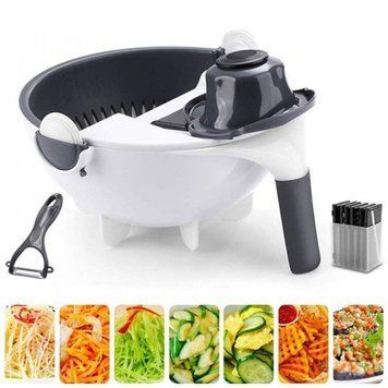 Овочерізка Wet Basket Vegetable Cutter 9в1 фото
