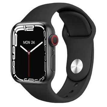 Умные смарт часы Smart Watch Z37 голосовой вызов, температура тела, пульсометр, тонометр. Цвет: черный фото