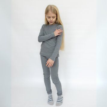 Комплект термобілизни лосини, легінси Alwair Kids Сірий 116см 81027а фото