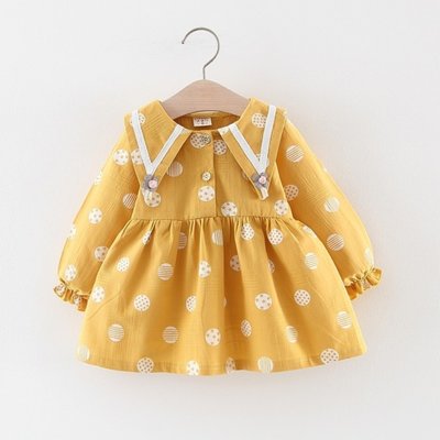 Сукня Baby з довгим рукавом 100см Жовтий (7353) фото