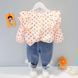 Костюм дитячий двійка в горошок XBR Kids 11476-90см-Помаранчевий фото 1
