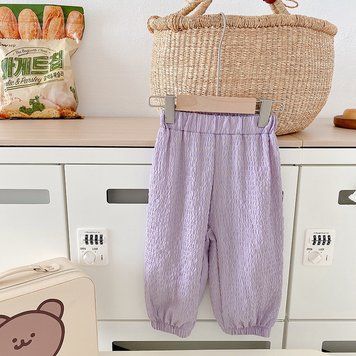 Штаны детские летние Baby Basic (Сиреневый 100см) фото