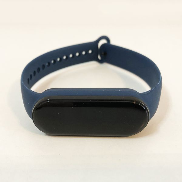 Фітнес браслет Smart Watch M5 Band Classic Black смарт годинник-трекер. Колір синій фото