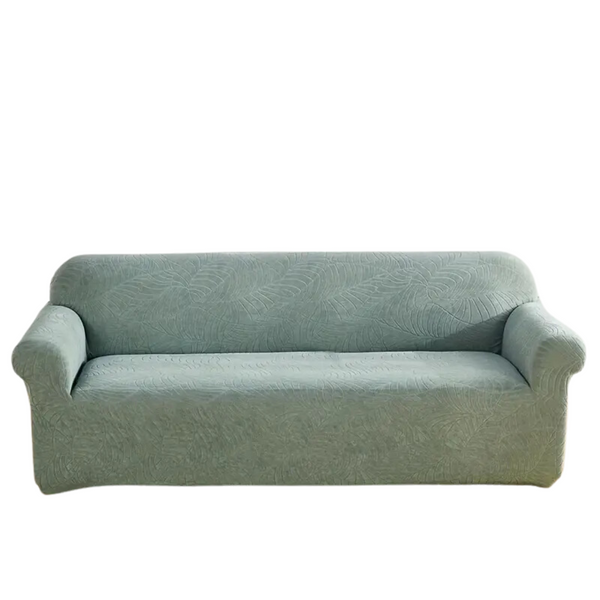 Водовідштовхувальний чохол на 3-місний диван Жаккард з візерунком 190x230 см, Зелений фото