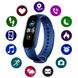 Фитнес браслет Smart Watch M5 Band Classic Black смарт часы-трекер. Цвет: синий ws57288-1 фото 5