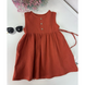 Сукня дитяча муслінова Baby Basic (Красный 120см) 13407-120см-Червоний фото 3