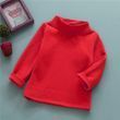 Дитячий однотонний теплий гольф Baby Basic (Червоний 120см) фото