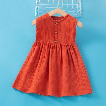 Сукня дитяча муслінова Baby Basic (Красный 130см) фото