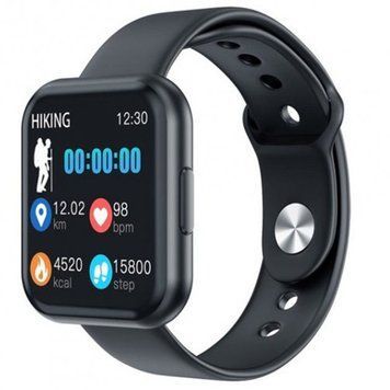 Смарт-часы Smart Watch T88 Спортивные с пульсометром, тонометром, два браслета. Цвет: черный фото